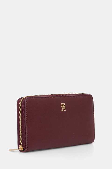 Tommy Hilfiger portfel damski kolor bordowy AW0AW17744 - zdjęcie produktu nr 2