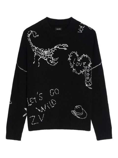 Zadig&Voltaire Baba merino sweater - Black - zdjęcie produktu nr 1