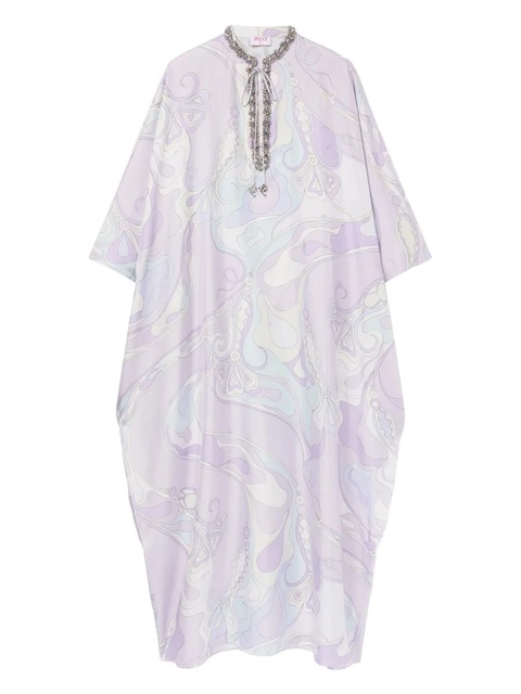 PUCCI crystal-embellished kaftan - Purple - zdjęcie produktu nr 1