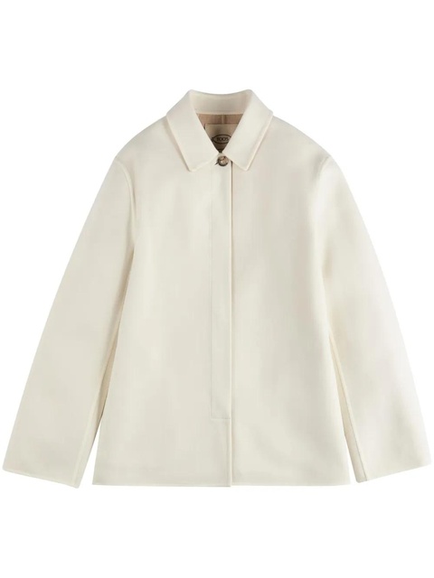 Tod's classic-collar virgin wool jacket - White - zdjęcie produktu nr 1