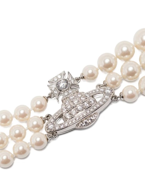 Vivienne Westwood Orb faux-pearl necklace - Silver - zdjęcie produktu nr 2
