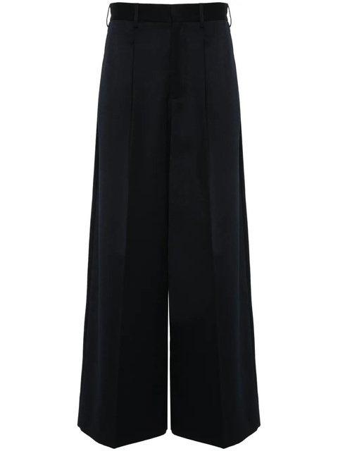 Simone Rocha pleated wide-leg trousers - Blue - zdjęcie produktu nr 1