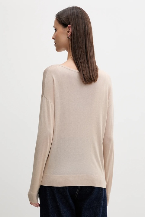 United Colors of Benetton sweter damski kolor beżowy lekki 103VD10AV - zdjęcie produktu nr 2