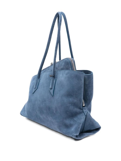 The Attico medium La Passeggiata suede tote bag - Blue - zdjęcie produktu nr 2