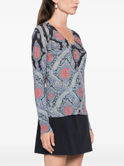 ETRO paisley-print cardigan - Blue - zdjęcie produktu nr 2