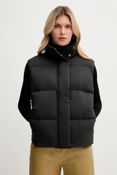 Tommy Hilfiger bezrękawnik puchowy kolor czarny zimowy WW0WW45716 - zdjęcie produktu nr 1