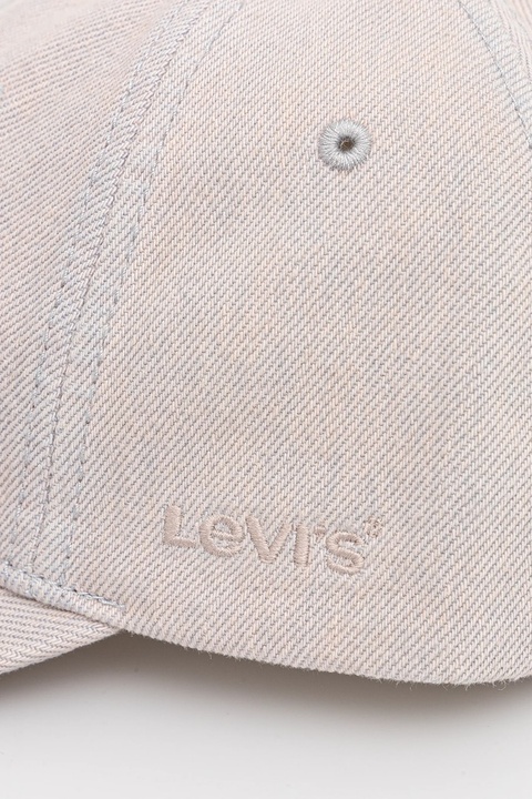 Levi's czapka z daszkiem jeansowa kolor różowy gładka D7923-0009 - zdjęcie produktu nr 2