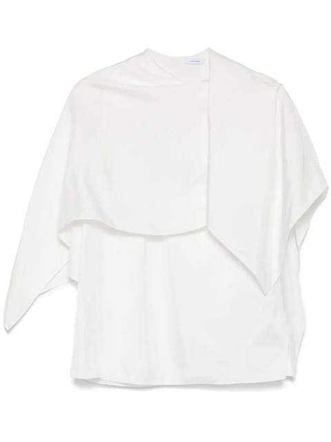 Ferragamo asymmetric design top - White - zdjęcie produktu nr 1