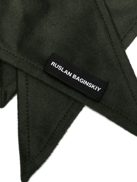 Ruslan Baginskiy Houstka wool headscarf - Green - zdjęcie produktu nr 2