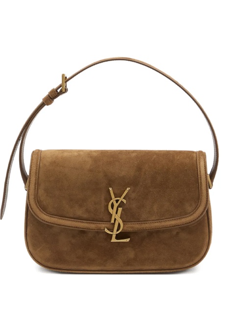 Saint Laurent Cassandre suede shoulder bag - Brown - zdjęcie produktu nr 1