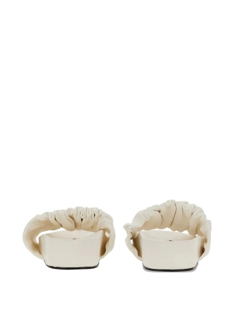 Jil Sander ruched-detail sandals - Neutrals - zdjęcie produktu nr 2