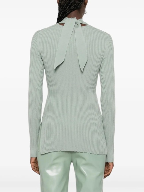Nanushka ribbed turtleneck top - Green - zdjęcie produktu nr 1
