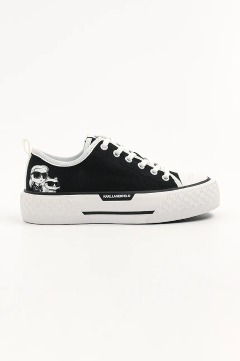 Karl Lagerfeld tenisówki KAMPUS MAX III kolor czarny KL60614T - zdjęcie produktu nr 1