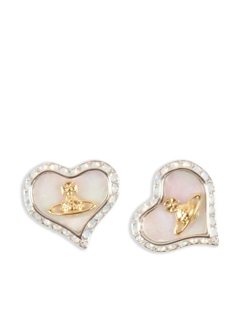 Vivienne Westwood heart-shaped earrings - Silver - zdjęcie produktu nr 1