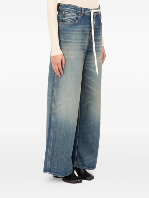 MM6 Maison Margiela wide-leg jeans - Blue - zdjęcie produktu nr 2