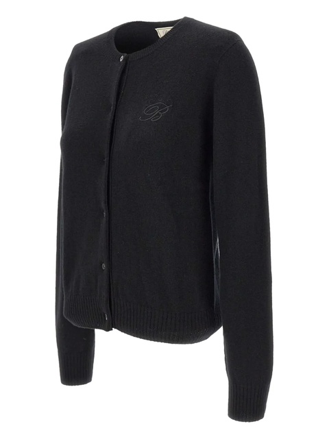 Blumarine embroidered logo button cardigan - Black - zdjęcie produktu nr 2