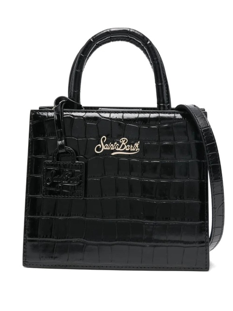 MC2 Saint Barth leather mini tote bag - Black - zdjęcie produktu nr 1