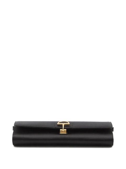 Gucci 73 half-horsebit chain-strap clutch bag - Black - zdjęcie produktu nr 1