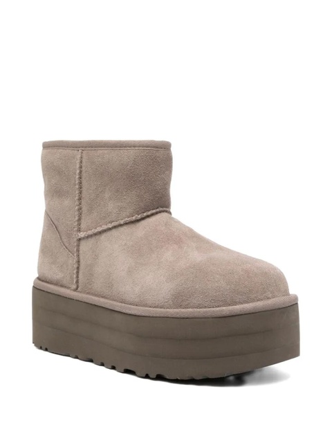 UGG 50mm Classic Mini Platform logo-patch boots - Neutrals - zdjęcie produktu nr 1