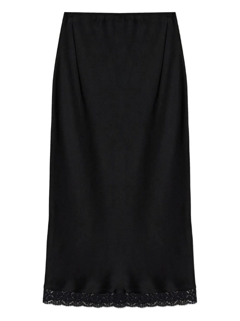 Victoria Beckham lace-trimmed pencil skirt - Black - zdjęcie produktu nr 1