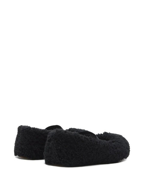 Moon Boot shearling ballerina flats - Black - zdjęcie produktu nr 1