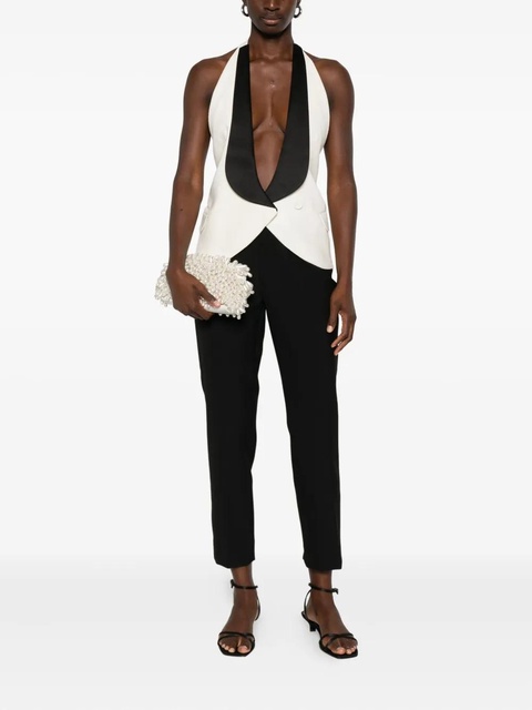 Christopher Esber halterneck contrast-panel vest - White - zdjęcie produktu nr 2