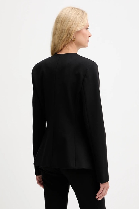 Marciano Guess marynarka GWEN kolor czarny jednorzędowa gładka 5YGN18 7160A - zdjęcie produktu nr 1