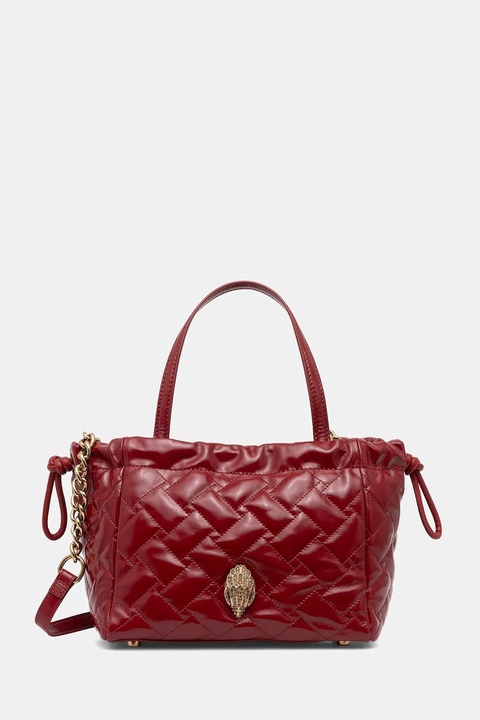 Kurt Geiger London torebka skórzana KENSINGTON kolor czerwony 4376350319 - zdjęcie produktu nr 1