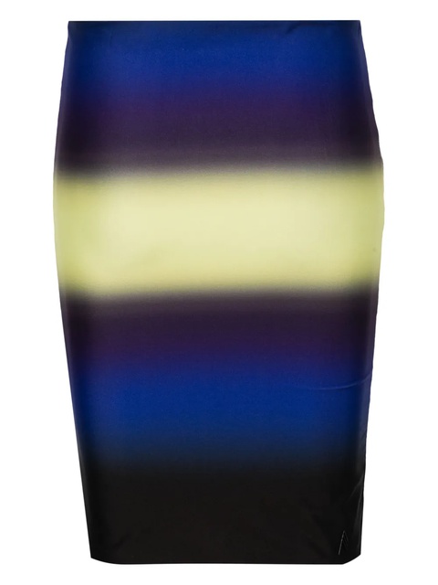The Attico gradient-effect swim skirt - Blue - zdjęcie produktu nr 2