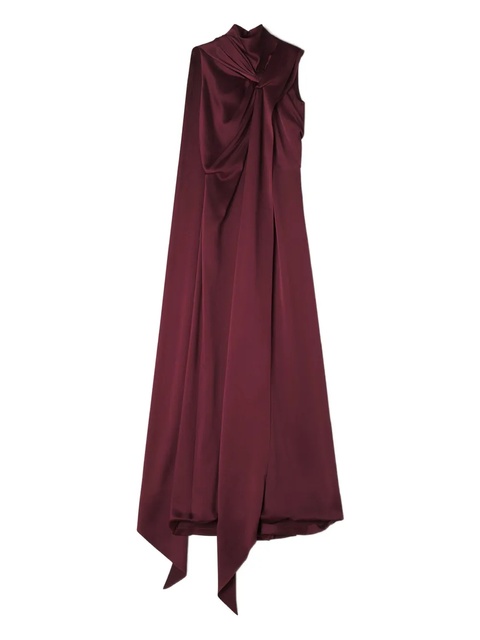 Lanvin high-neck twisted jumpsuit - Red - zdjęcie produktu nr 1