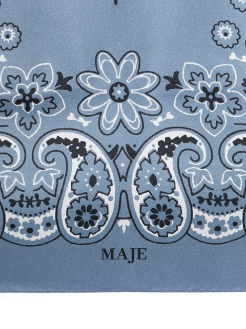 Maje bandana-print scarf - Blue - zdjęcie produktu nr 1