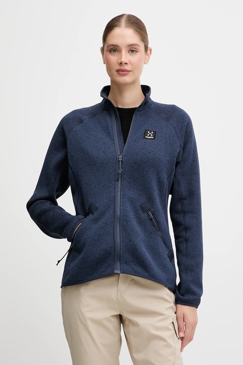 Haglöfs bluza outdoorowa Risberg damska kolor granatowy gładka 607384 - zdjęcie produktu nr 1