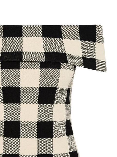 Posse plaid blouse - Black - zdjęcie produktu nr 1
