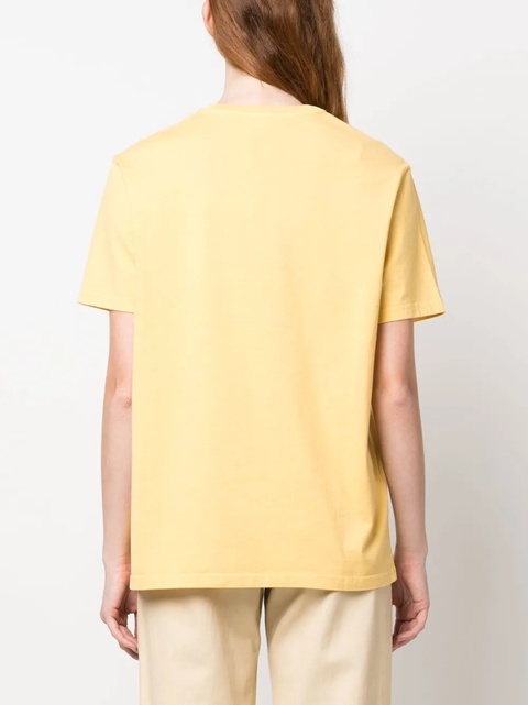 ETRO logo-embroidered cotton T-shirt - Yellow - zdjęcie produktu nr 2