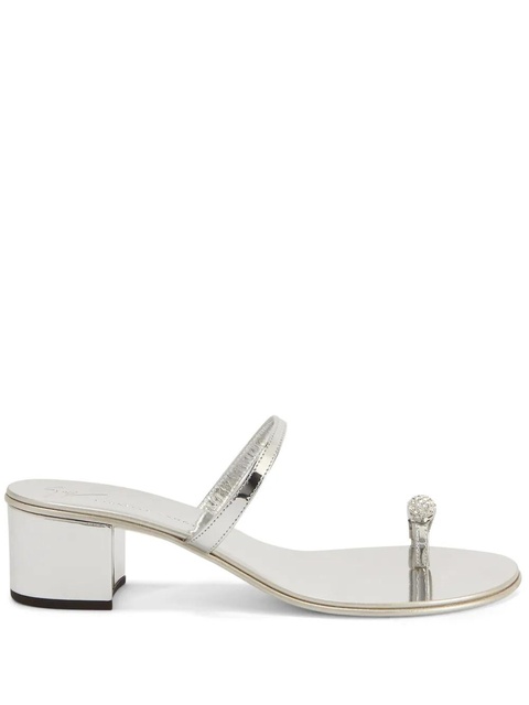 Giuseppe Zanotti Ring sandals - Silver - zdjęcie produktu nr 1