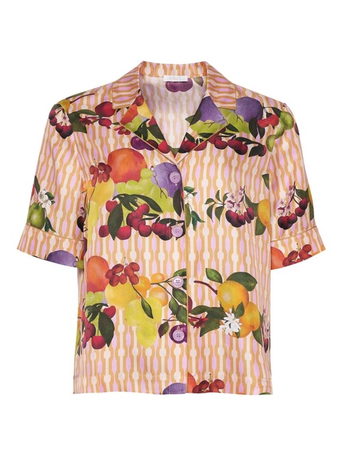 ERES printed silk shirt - Pink - zdjęcie produktu nr 1