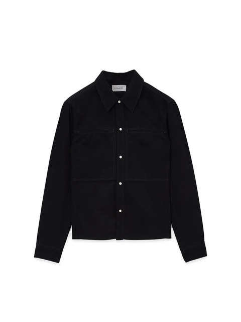 LEMAIRE double-pocket cotton denim shirt - Black - zdjęcie produktu nr 2