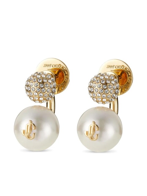 Jimmy Choo Auri crystal-embellished earring - Gold - zdjęcie produktu nr 1