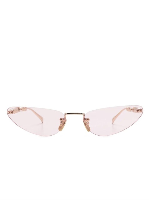 Gucci Eyewear rimless sunglasses - Gold - zdjęcie produktu nr 1