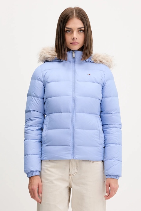 Tommy Jeans kurtka puchowa damska kolor beżowy DW0DW18312 - zdjęcie produktu nr 1