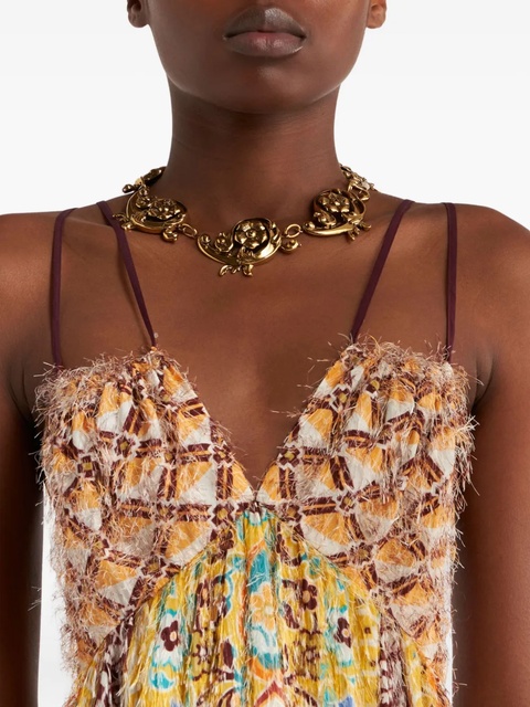 ETRO baroque-style flower necklace - Gold - zdjęcie produktu nr 2
