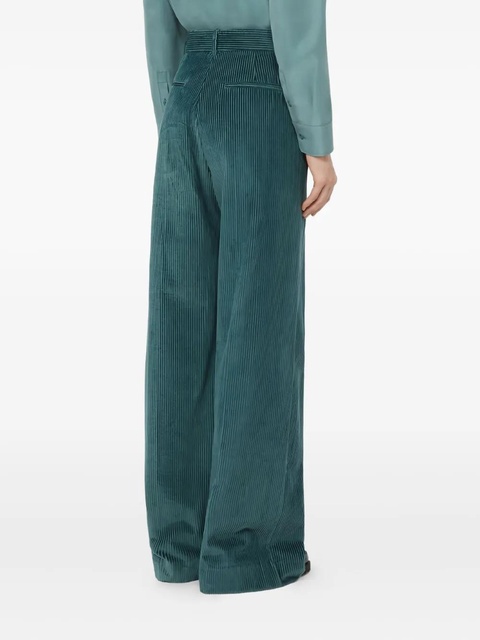 Weekend Max Mara corduroy cotton trousers - Blue - zdjęcie produktu nr 2