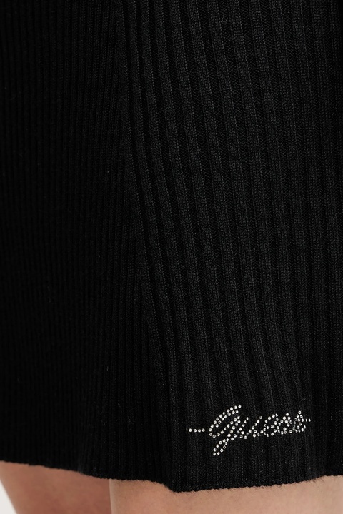 Guess sukienka z dodatkiem wełny JULIA kolor czarny mini dopasowana W5BK78 Z3OW2 - zdjęcie produktu nr 2