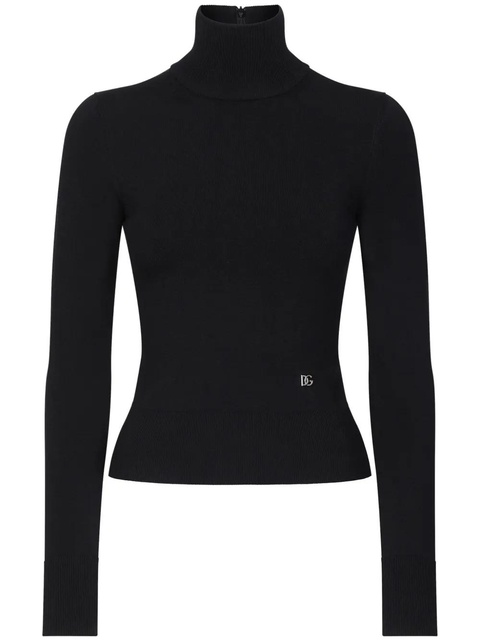 Dolce & Gabbana ribbed knit turtleneck - Black - zdjęcie produktu nr 1