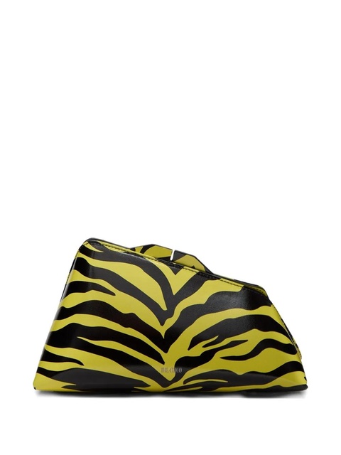 The Attico zebra-print clasp clutch - Yellow - zdjęcie produktu nr 1