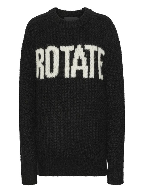 ROTATE BIRGER CHRISTENSEN logo-detail sweater - Black - zdjęcie produktu nr 1
