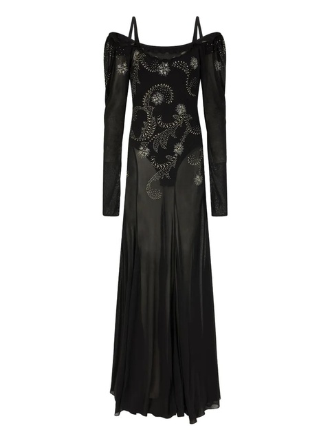 Rabanne jersey maxi dress - Black - zdjęcie produktu nr 1
