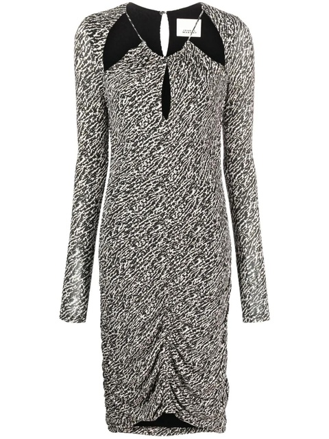 ISABEL MARANT Logane cut-out midi dress - Black - zdjęcie produktu nr 1