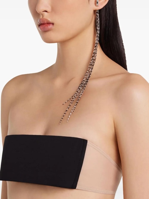 Courrèges Plume earring - Black - zdjęcie produktu nr 2