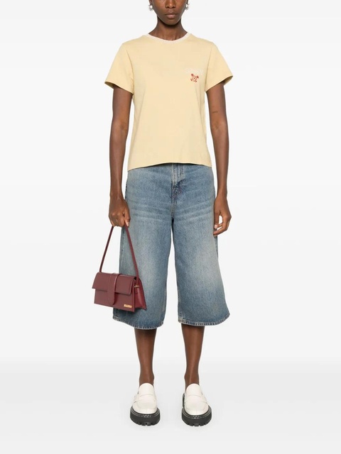 Golden Goose Doris whipstitch-trim T-shirt - Yellow - zdjęcie produktu nr 2